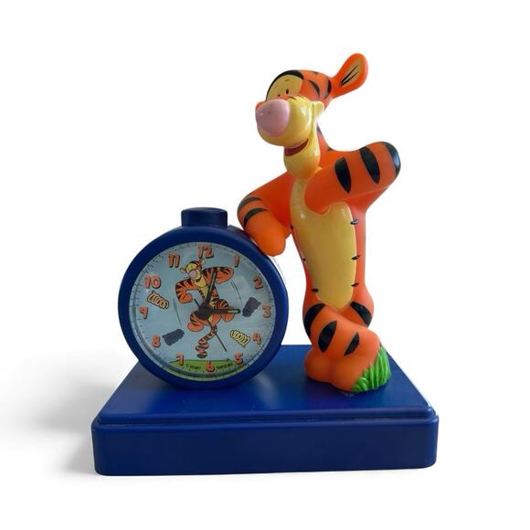 Disney Vintage Fantasma Singing Tigger Kids Alarm Clock Winnie The Pooh Tested - Picture 1 of 7